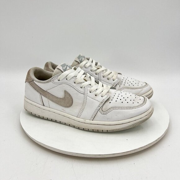 Nike Air Jordan 1 Low Men Size 8 CZ0790-100 White Neutral Particle Grey Shoes - Picture 4 of 14